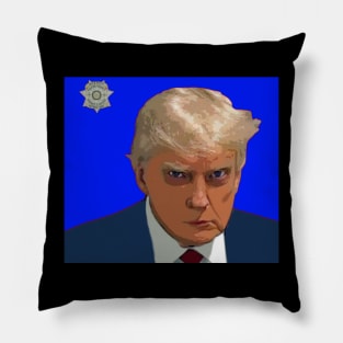 trump mugshot Pillow