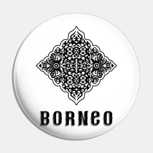 Borneo ethnic tribe motif Pin