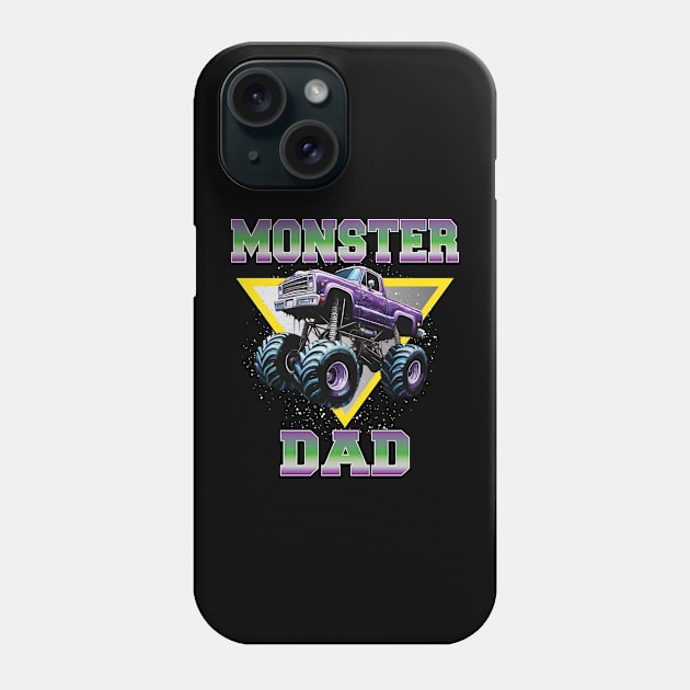 monster truck dad Phone Case by mdr design