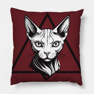 cat triangle Pillow