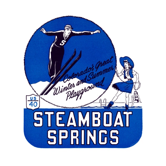 1940s Steamboat Springs Colorado by historicimage