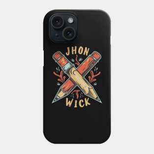 John Wick Pencil Phone Case