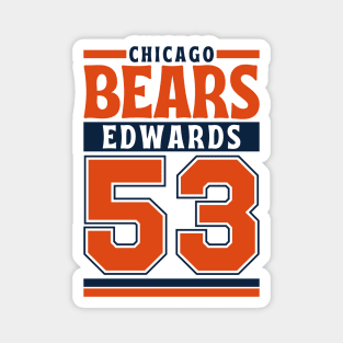 Chicago Bears Edwards 53 American Football Edition 3 Magnet