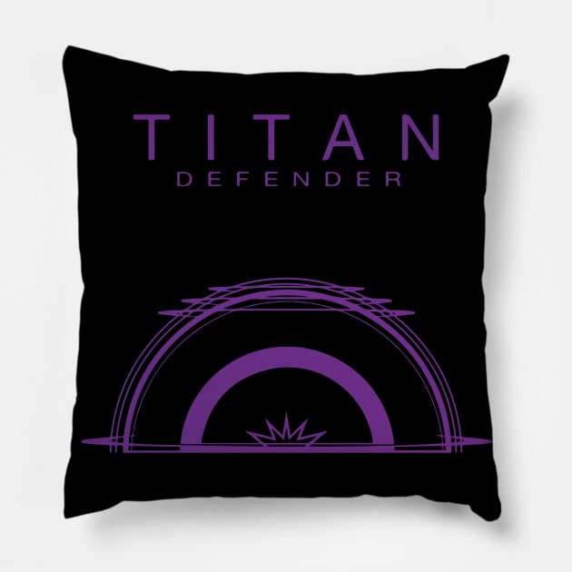 Titan - Defender Pillow by GraphicTeeShop