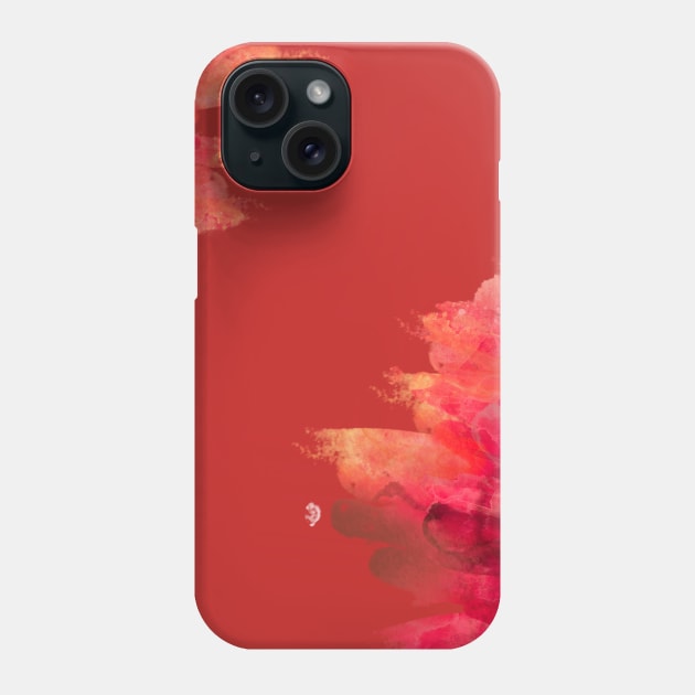 Red Background Phone Case by catarinamireille2255