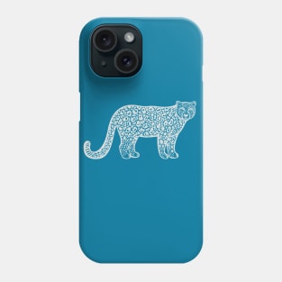 Snow Leopard - detailed big cat lovers animal design Phone Case
