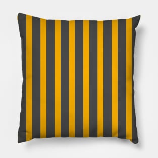 Abibola | Yellow and Gray Stripes Pattern Pillow