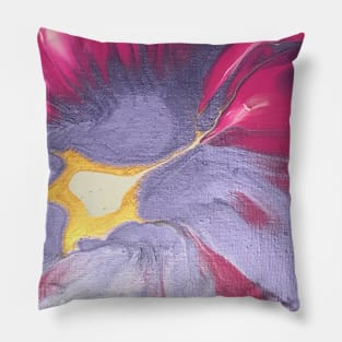 Pink Amethyst Floral Pillow