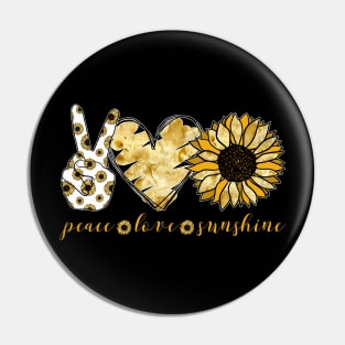 Peace love sunshine Pin