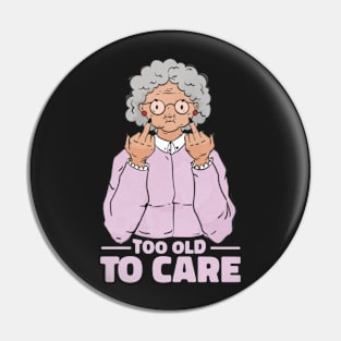 Funny grandma cartoon Pin