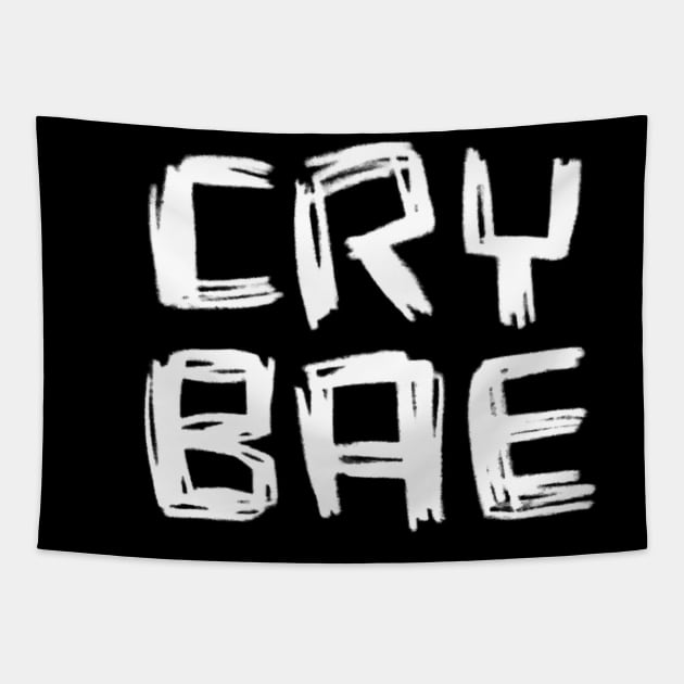 Cry Bae for Crybabe Tapestry by badlydrawnbabe