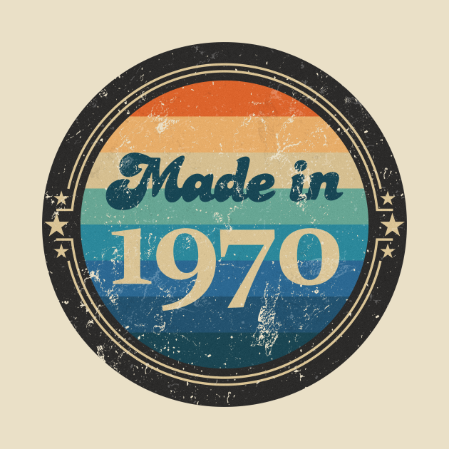 Discover Retro Vintage Made in 1970 - 1970 - T-Shirt