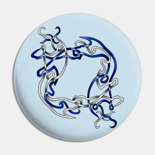 Blue Koi Pin