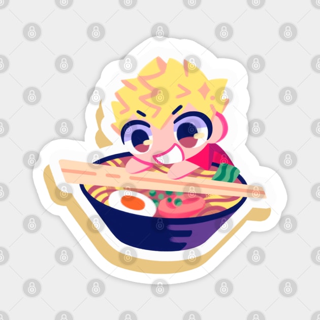 Ryuji Sakamoto ramen Magnet by OkiComa