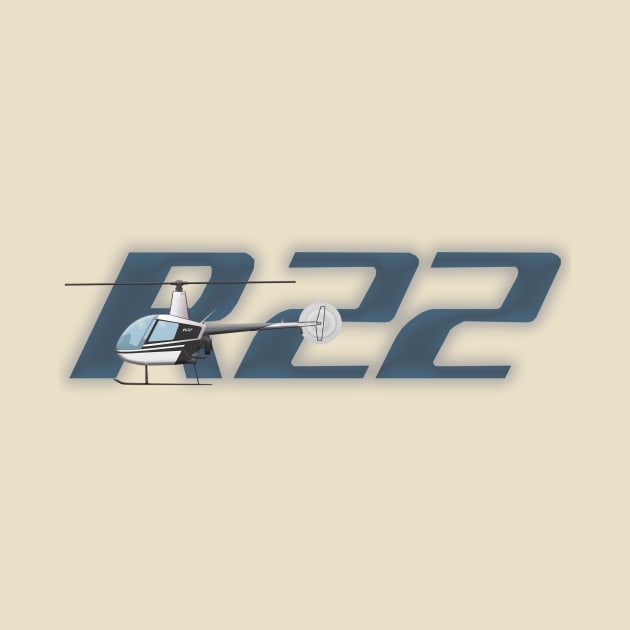 R22 Helicopter by Caravele