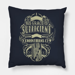 His Grace Is Sufficient Church Religious Christian Gift Pillow