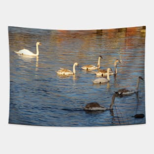 Scottish Photography Series (Vectorized) - Swanning About Tapestry