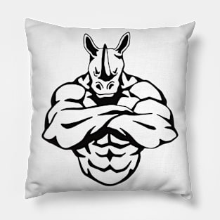 Awesome Muscle Rhino Pillow