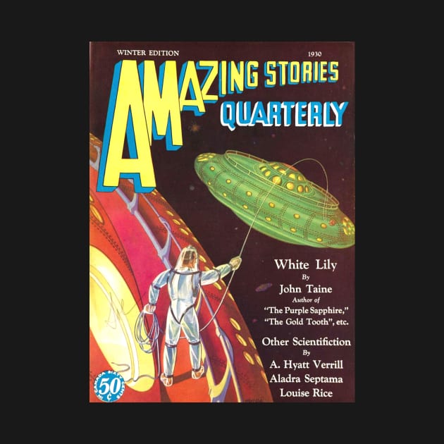 Flying Saucer Vintage Comic Cover by Weirdette