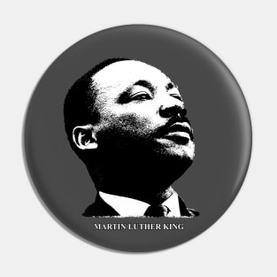 Martin Luther King Portrait Pop Art Pin