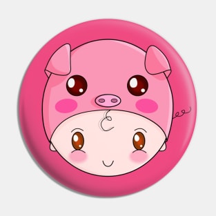 Cute Chubby Pig Pin