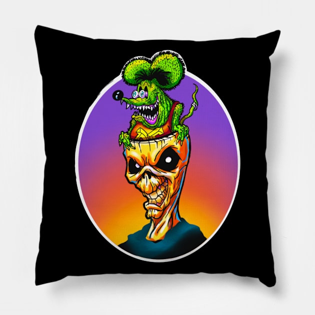 Eddie and Fink Pillow by Biomek