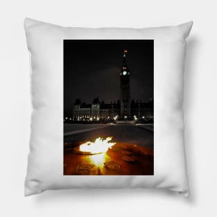 A Cold, Cold Night in Ottawa Pillow