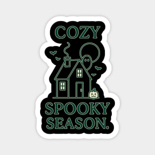 Cozy Spooky Season – Cute Haunted House Design Magnet