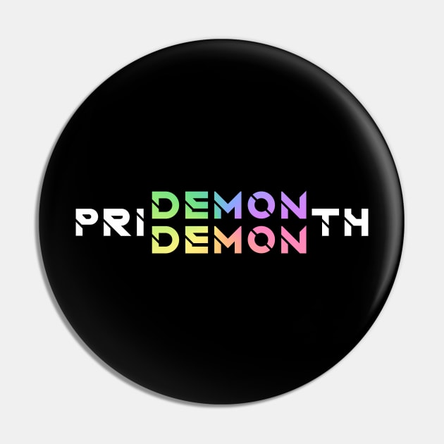 Pride month Gift Demon Pin by Km Singo