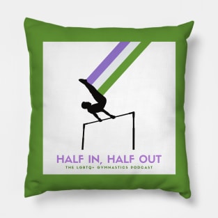 HIHO Logo (Genderqueer flag - solid block) Pillow