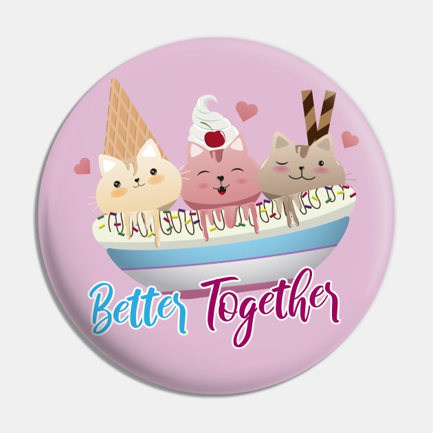 Better Together Pin by HarlinDesign