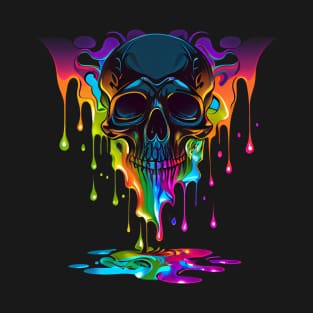 Melt into the Unknown Psychedelic Skull T-Shirt