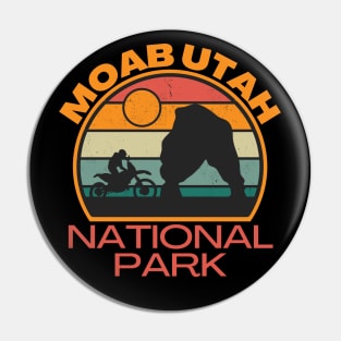 Retro Moab Utah National Park Pin