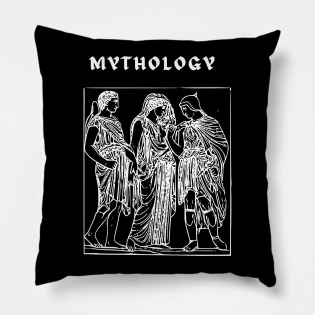 Greek mythology ancient greek goddess Pillow by redsunflower