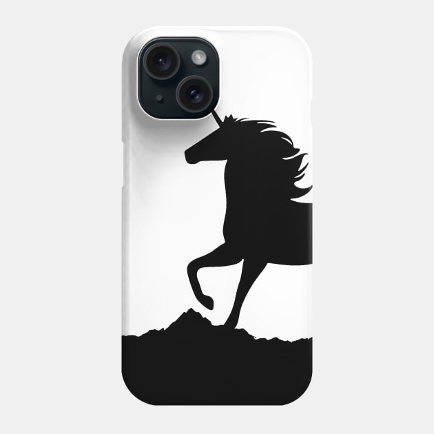 Unicorn Design - Unicorn Gift - I love Unicorns Illustration Unicorn Art Phone Case by ballhard