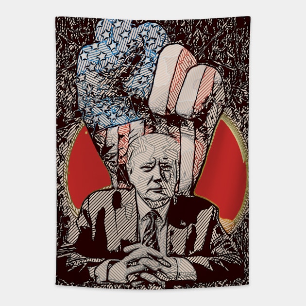 President Trump 45 Tapestry by FasBytes