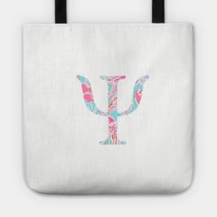 Psi Splash Greek Letter Tote