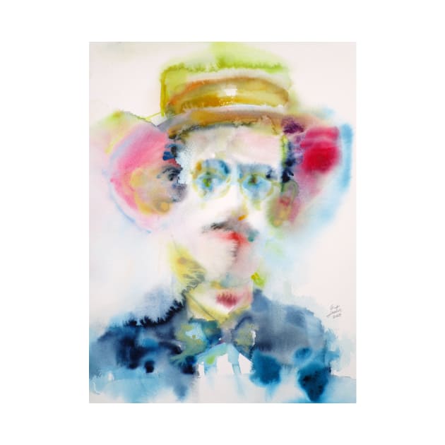 JAMES JOYCE - watercolor portrait .3 by lautir