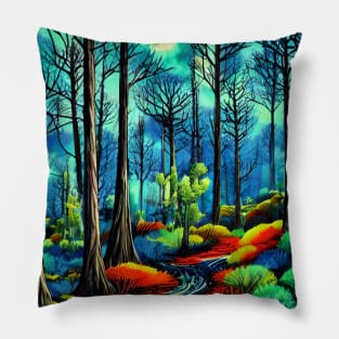 Beautiful Forest Moonlight Pillow