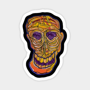 Twisted smiling skull Magnet