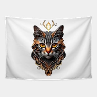 Fantasy Cat Lover Cat Owner Cat Mum Cat Dad Lover of Cats Loves Cats Fantasy Art Tapestry