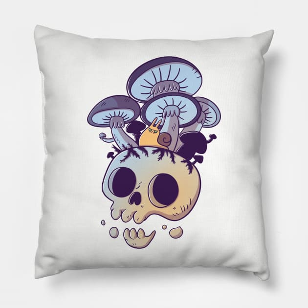 Evil Snail Pillow by TaylorRoss1