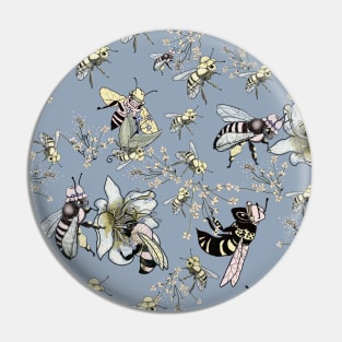 Bees wearing Hats Pin