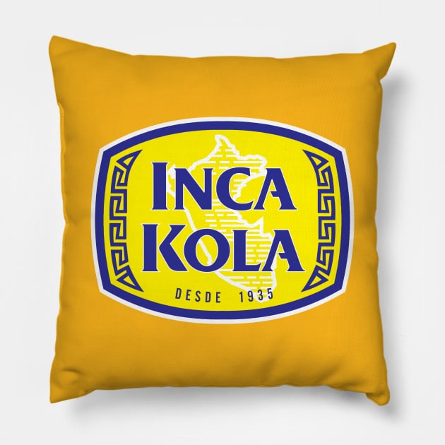 Inca Kola - 1935 design - Peru Logo Pillow by verde