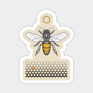 honeycomb and bee Magnet