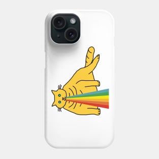 Animals with Rainbow Puke Chonk Cat Phone Case