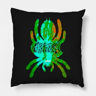 Tarantula Silhouette V71 (Tie Dye) Pillow