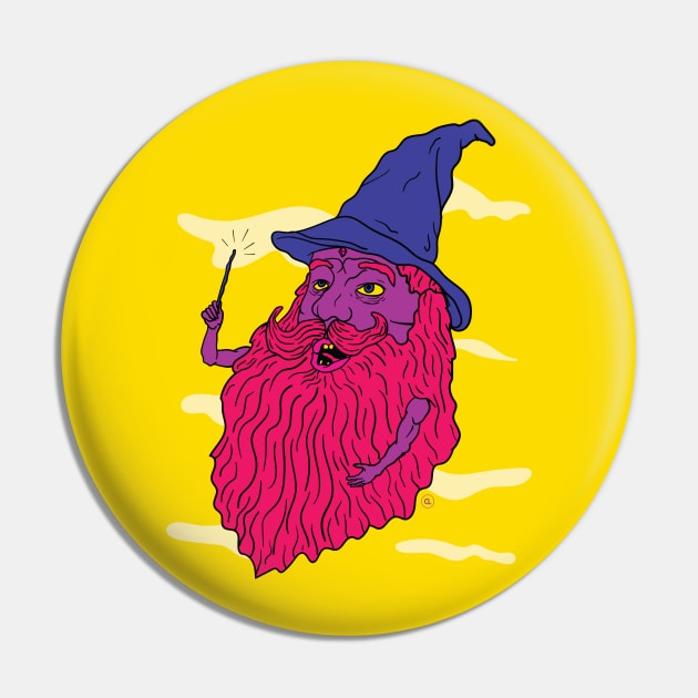 Wizzy Wizard Pin by CalebLindenDesign