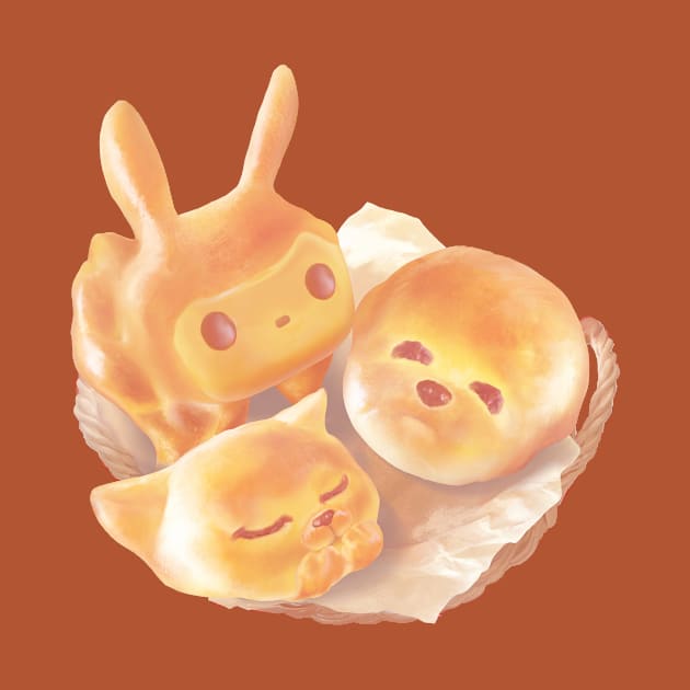 Adorable Animal Shaped Bread by zkozkohi