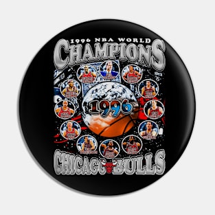 Chicago 1996 NBA Champs Team Pin